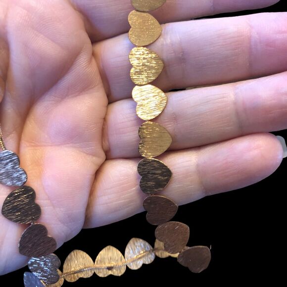 Set of 3 Rose Goldtone Necklace & Earrings, Heart Necklace & Earrings, & Dangles - Picture 6 of 10